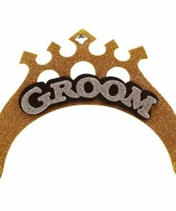 Bachelorette.com Bachelor Party Supplies Groom Crown Set