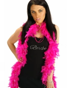Bachelorette.com Feather Boa - Hot Pink