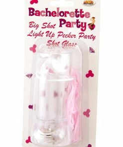 Bachelorette.com Bachelorette Party Supplies Light-Up Penis Shot Glass Necklace