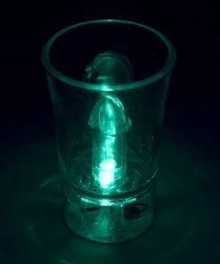 Bachelorette.com Drinking Supplies The Flashing Penis Shot Glass