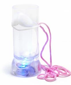 Bachelorette.com Bachelorette Party Supplies Light-Up Penis Shot Glass Necklace