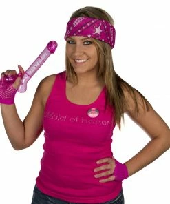 Bachelorette.com Hot Deals Maid Of Honor Tank - Pink With Gemstones - Clearance!