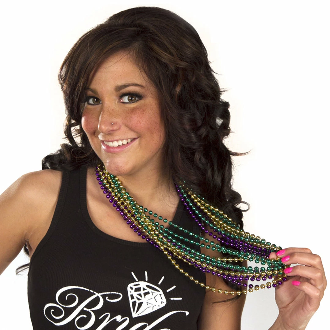 Bachelorette.com Mardi Gras Beads - One Dozen Strings 1 Bachelorette.com Mardi Gras Beads - One Dozen Strings
