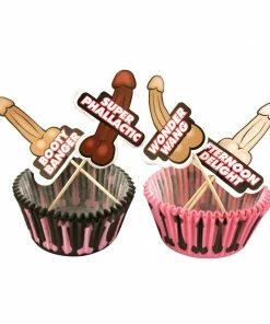 Bachelorette.com Penis Cupcake Wrappers And Toppers - 24