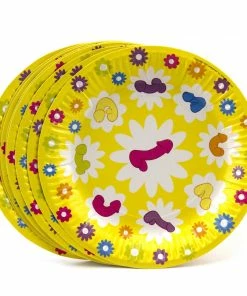 Bachelorette.com Cups, Plates, Napkins Super Fun Penis Plates - 8