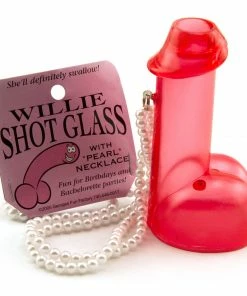 Bachelorette.com Penis Shot Glass On A Pearl Necklace Bachelorette Party Supplies