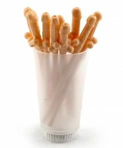 Bachelorette.com Bachelorette Party Supplies 10 Penis Straws - Have A Giant Suck Festival