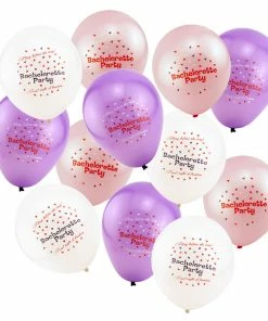 Bachelorette.com Pink And Purple Bachelorette Party Balloons - 12 Bachelorette Party Supplies