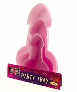 Bachelorette.com Pink Penis Snack Trays - 3