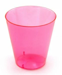 Bachelorette.com Neon Pink Plastic Shot Cups