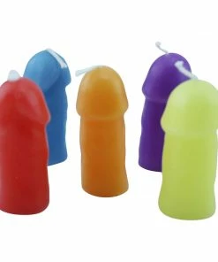 Bachelorette.com Rainbow Pecker Candles