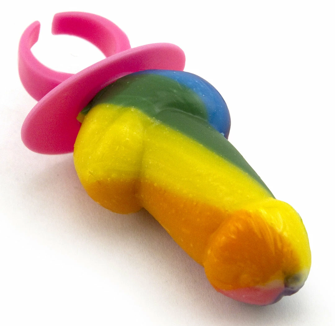 Bachelorette.com Penis Pops Rainbow Penis Ring Pop 6 Bachelorette.com Penis Pops Rainbow Penis Ring Pop