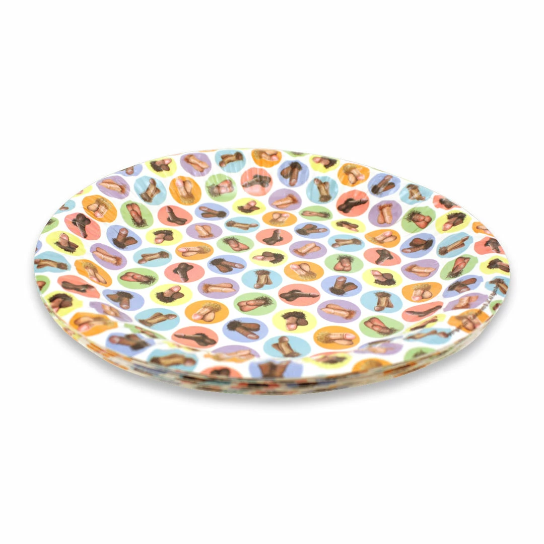 Bachelorette.com RiDICKulously Realistic Penis Plates - 8 Cups, Plates, Napkins 4 Bachelorette.com RiDICKulously Realistic Penis Plates - 8 Cups, Plates, Napkins