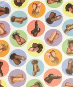 Bachelorette.com RiDICKulously Realistic Penis Plates - 8 Cups, Plates, Napkins