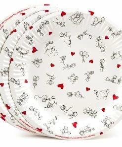 Bachelorette.com Bachelorette Party Supplies Dirty Dishes Sex Position Plates - 8