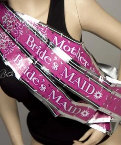 Bachelorette.com Pink Sash Set - 8 Sashes For The Bridal Party