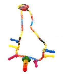 Bachelorette.com Rainbow Pecker Whistle Necklace