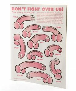 Bachelorette.com Willie Nametags - 10 Pack Bachelorette Party Supplies