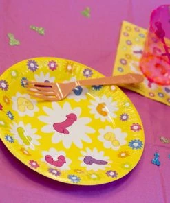 Bachelorette.com Cups, Plates, Napkins Super Fun Penis Plates - 8